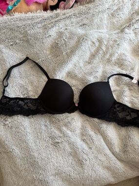 Victoria's Secret Black Lace Push-Up Bra